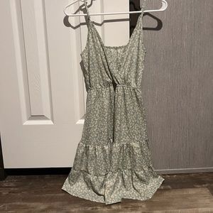 green springtime dress